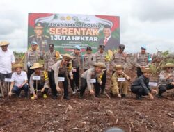 Polres Katingan Menggelar Penanaman Jagung Serentak Satu Juta Hektar