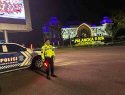 Cegah Balap Liar, Ditlantas Polda Kalteng Gelar Patroli Malam Sisir Daerah Rawan