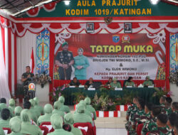 Tatap Muka Kunjungan Kerja Danrem 102/Pjg Di Sambut Baik Kodim 1019/Ktg
