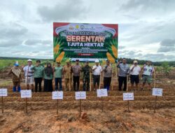 Polsek Hanau Dukung Program Ketahanan Pangan Nasional dengan Penanaman Jagung Serentak