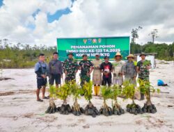 Satgas TMMD Reg Ke-123 Kodim 1019/Katingan Gelar Aksi Penghijauan Di Lokasi TMMD 