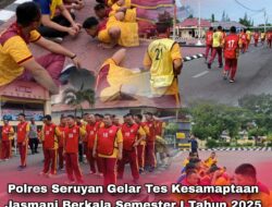 Polres Seruyan Gelar Tes Kesamaptaan Jasmani Berkala Semester I Tahun 2025