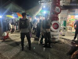 Antisipasi 3C, Polsek Hanau Patroli dan sambangi pasar malam