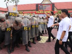 Polres Katingan Gelar Simulasi Pengamanan Unjuk Rasa