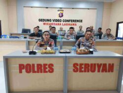Kapolri Beri Arahan Lewat Zoom Meeting, Polres Seruyan Ikuti dengan Penuh Antusias