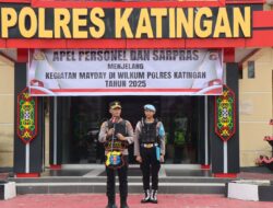 Polres Katingan Gelar Apel Personel dan Sarpas Menjelang Kegiatan May Day 2025