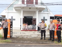 Polres Seruyan Laksanakan Pengamanan di Gereja Imanuel