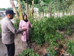 Polsek Hanau Laksanakan Pengecekan Pekarangan Pangan Bergizi di Desa Rungau Raya