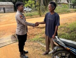 Anggota Polsek Serteng Laksanakan Giat DDS Ke Desa Binaan