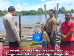 Polsek Danau Sembuluh Laksanakan Pengecekan Pekarangan Pangan Bergizi di Desa Telaga Pulang