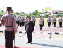 Kapolres Katingan Pimpin Upacara Purna Bhakti, Apresiasi Personel Yang Akan Pensiun