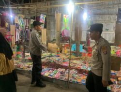 Antisipasi 3C, Polsek Hanau Patroli dan sambangi pasar malam