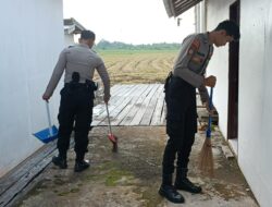 Sambut Hari Bhayangkara ke-79, Polres Seruyan Gelar Aksi Bersih di Gereja dan Masjid