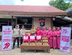 Polsek Hanau Gelar Bakti Sosial dalam Rangka HUT Bhayangkara ke-79