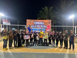Meriah! Turnamen Volly Putri “Bhayangkara Hatantiring” Resmi Ditutup, Voreta Tanjung Hanau Raih Juara Pertama
