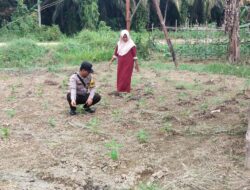 Polsek Hanau Laksanakan Pengecekan Pekarangan Pangan Bergizi di Desa Panimbaraya