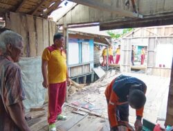 Kapolres Seruyan Tinjau Langsung Program Bedah Rumah dalam Rangka Hari Bhayangkara ke-79