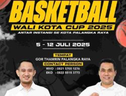 Pemko Palangka Raya dan PERBASI Kalteng Gelar Turnamen Basket Wali Kota Cup 2025 Antarinstansi