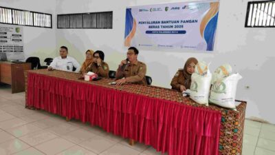 Ribuan Warga Terdata DTKS di Palangka Raya Dapat Bantuan Beras