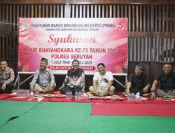 PWMK Seruyan Gelar Syukuran HUT Bhayangkara ke-79, Pererat Tali Silaturahmi dengan Polri