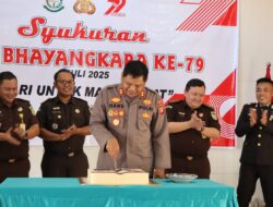 Polres Seruyan dan Kejaksaan Negeri Seruyan Gelar Syukuran Bersama HUT Bhayangkara ke-79