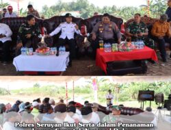 Polres Seruyan Ikut Serta dalam Penanaman Jagung Serentak Nasional Dukung Ketahanan Pangan