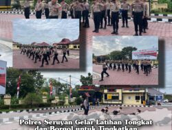 Polres Seruyan Gelar Latihan Tongkat dan Borgol untuk Tingkatkan Kemampuan Personel