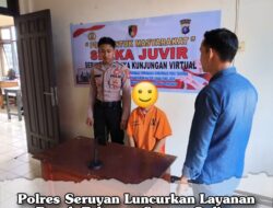 Polres Seruyan Luncurkan Layanan Besuk Tahanan Secara Online