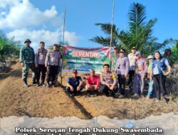 Polsek Seruyan Tengah Dukung Swasembada Pangan, Laksanakan Penanaman Jagung Serentak Kuartal III