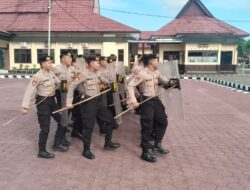 Polres Seruyan Gelar Latihan Dalmas Tingkatkan Kesiapsiagaan Personel Hadapi Unjuk Rasa