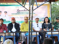 LAUNCHING PENYALURAN CPP, PEMKAB SERUYAN BERSAMA BULOG SALURKAN BANTUAN BERAS UNTUK WARGA DESA SUNGAI PERLU