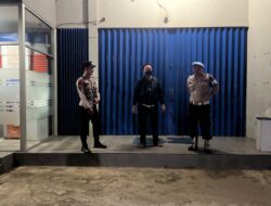 Anggota Polsek Hanau titip Pesan Kamtibmas ke Satpam Bank BRI.