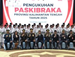 Gubernur Agustiar Sabran Kukuhkan Paskibraka Kalteng 2025