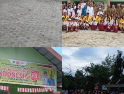 Kepala Desa Sei Baru Tewu Sima Selaku Inspektur Upacara Dalam Rangka Memperingati HUT RI Ke-80