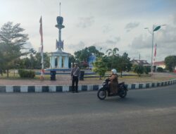 Satlantas Polres Seruyan Gelar Apel Pagi dan Pengaturan Lalu Lintas di Kuala Pembuang