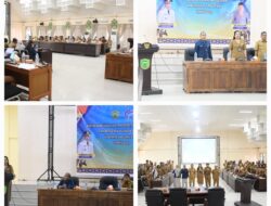 Asisten Administrasi Umum Sekretariat Daerah Pulpis Andriani Mewakili Bupati Resmi Membuka Kegiatan Forum Komunikasi Data Statistik