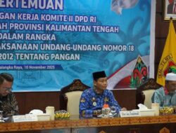 Pemprov Kalteng Terima Komite II DPD RI, Bahas Penguatan Ketahanan Pangan Daerah
