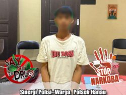 Sinergi Polisi-Warga, Polsek Hanau Amankan Sabu 0,92 Gram