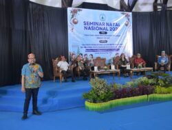 Hadiri Seminar Natal Nasional, Qodari Puji Kerukunan Umat Beragama di Kalteng