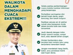 Palangka Raya Masuki Musim Penghujan, Wali Kota Fairid Naparin Imbau Warga Waspada Cuaca Ekstrem