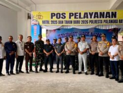 Wali Kota Palangka Raya Tinjau Posko Nataru, Pastikan Keamanan Warga Terjaga