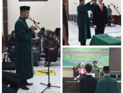 Hadriansyah, S.Pd.I., M.M., Perkuat Nilai Integritas Aparatur Peradilan sebagai Rohaniawan pada Pelantikan Panitera Muda Hukum PN Pulang Pisau