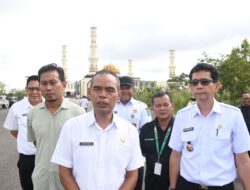Selaku Asisten I Pulang Pisau H. Supriyadi Tinjau Lokasi Pasar Ramadhan di Masjid Agung
