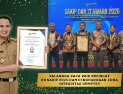 Pemko Palangka Raya Raih Predikat BB SAKIP 2025 dan Penghargaan Zona Integritas DPMPTSP