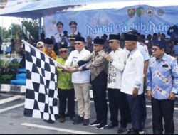 Ribuan Warga Meriahkan Pawai Tarhib di Palangka Raya, Sambut Ramadan dengan Semangat Kebersamaan