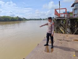 Waspada Air Kiriman! Polsek Hanau Laporkan Kenaikan Debit Sungai Seruyan