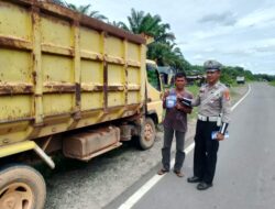 Prioritaskan Keselamatan, Sat Lantas Polres Seruyan Sisir Jalur Sudirman dengan Teguran Humanis