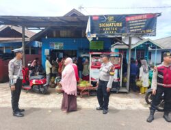 Pastikan Penyaluran Elpiji Tertib, PAMAPTA Polres Seruyan Siaga Lakukan Pengaturan di Pangkalan Rizky
