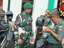 Cegah Pelanggaran, Kodim 1016/Palangka Raya Cek Kelengkapan Kendaraan Prajurit