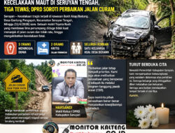 Kecelakaan Maut di Seruyan Tengah, Tiga Tewas; DPRD Soroti Perbaikan Jalan Curam